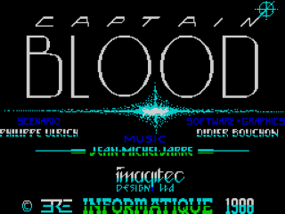 Captain Blood title screen for ZX Spectrum